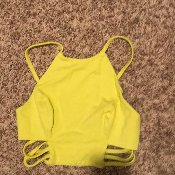 Tops - Yellow Crop Top